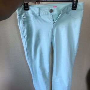Mint Green Skinny Jeans, size 2